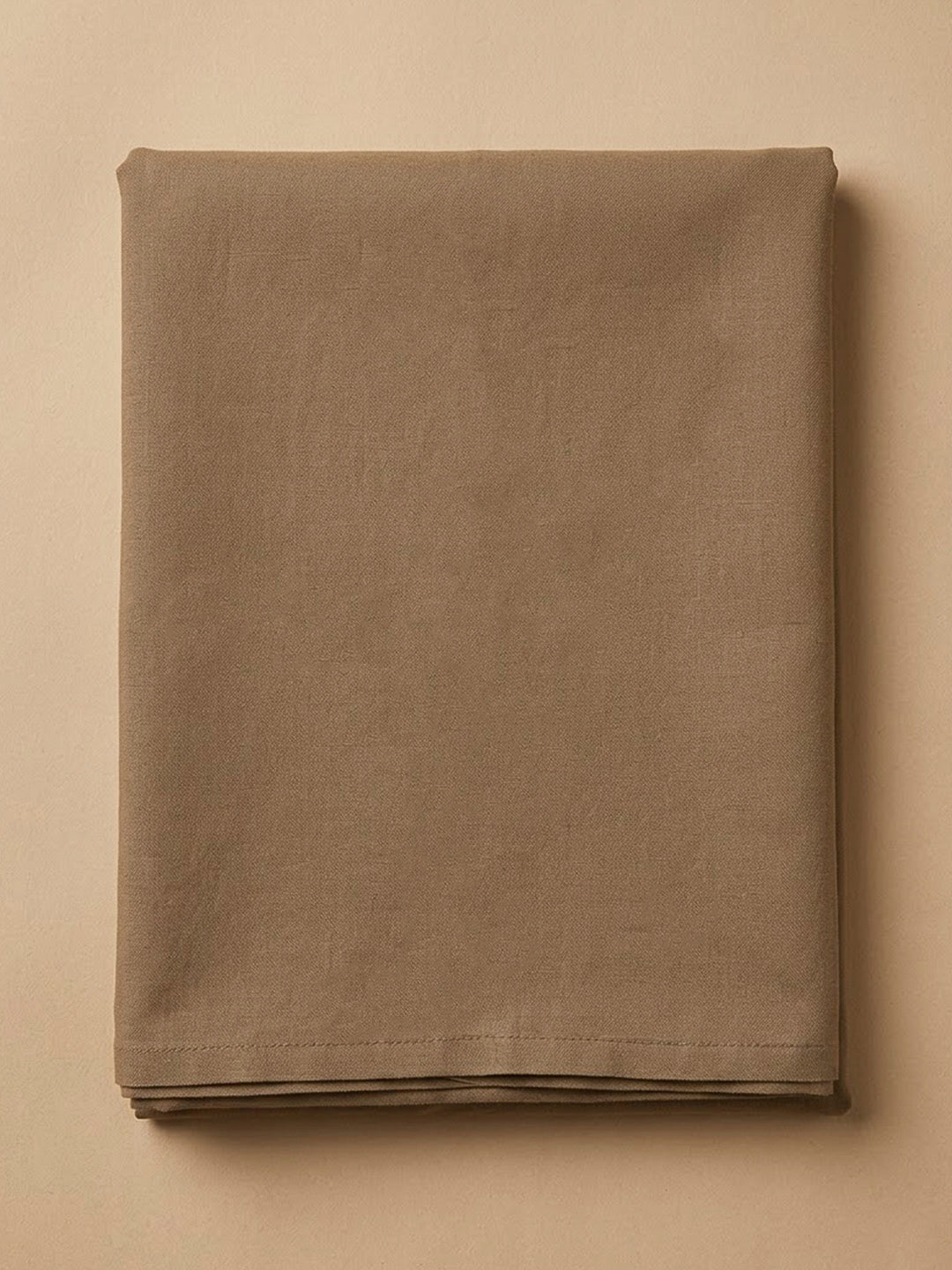 Beige Chanderi Embroidered Unstitched Dress Material