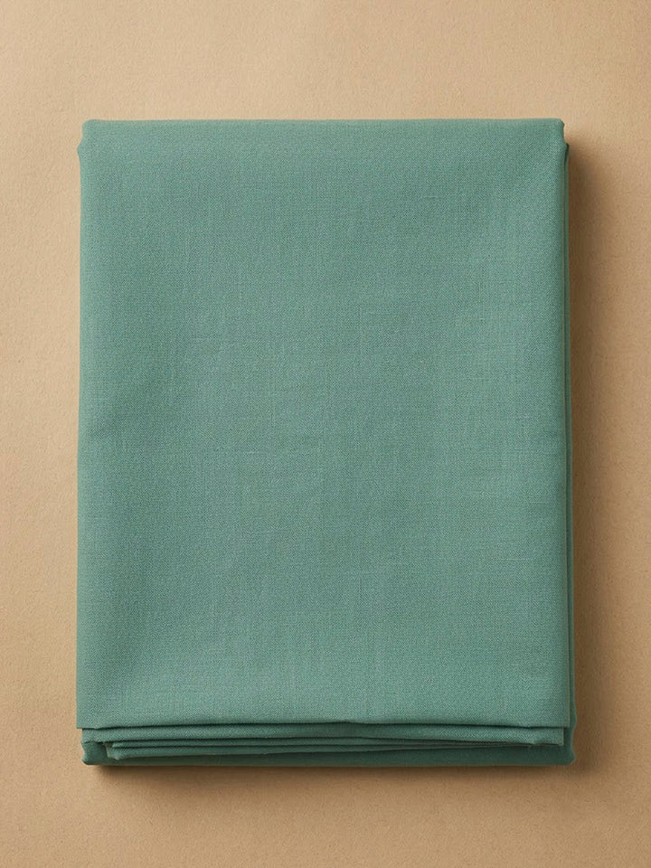 Rama Green Chanderi Embroidered Unstitched Dress Material