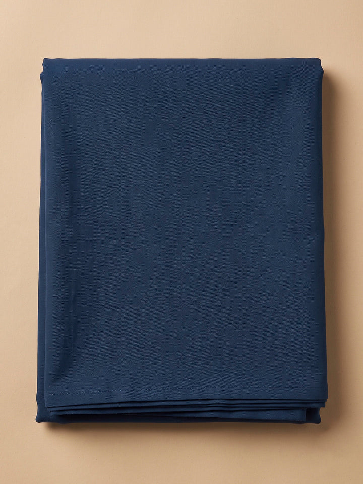 Blue Chanderi Embroidered Unstitched Dress Material