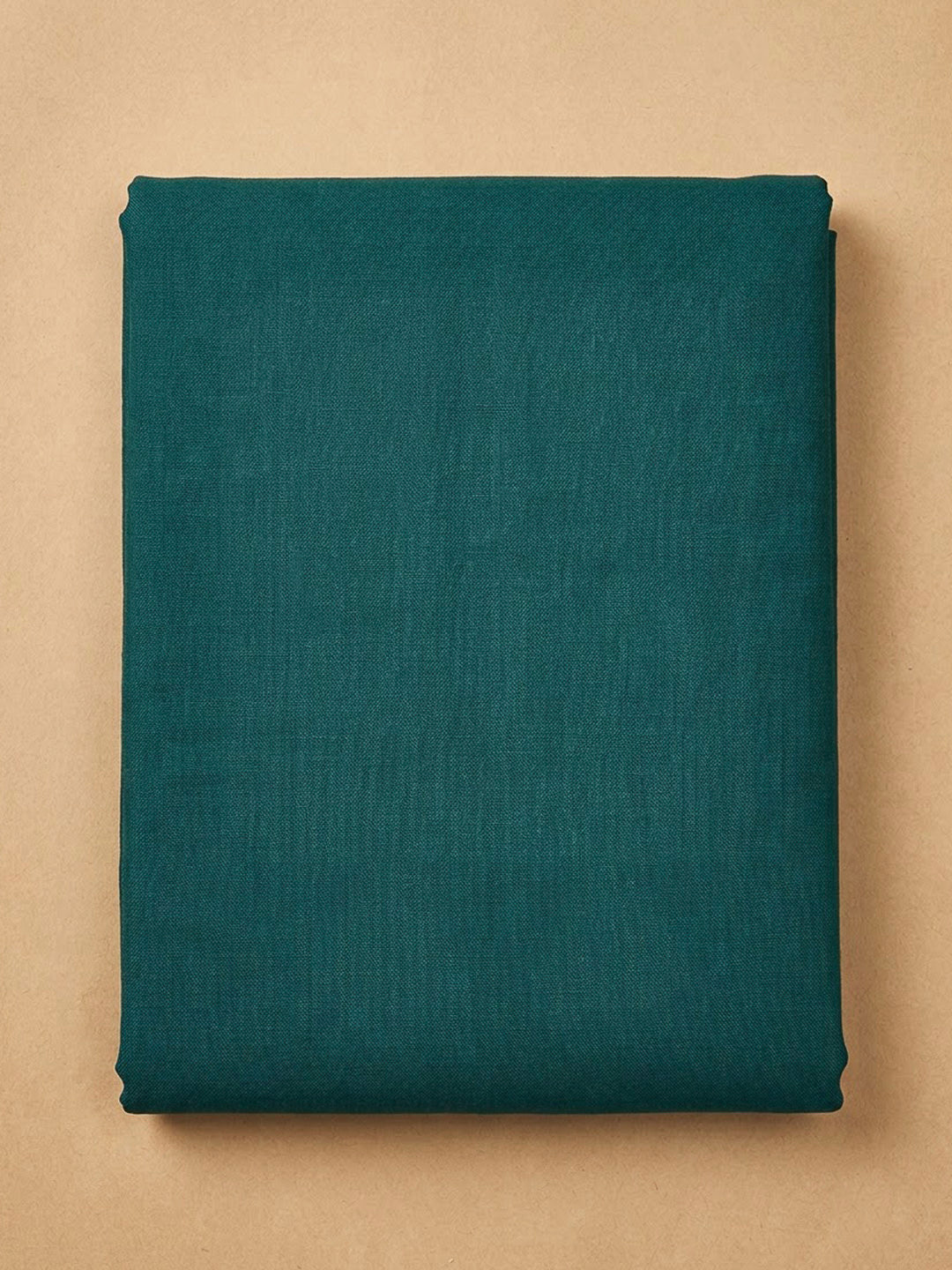 Blue Linen Blend Embroidered Unstitched Dress Material