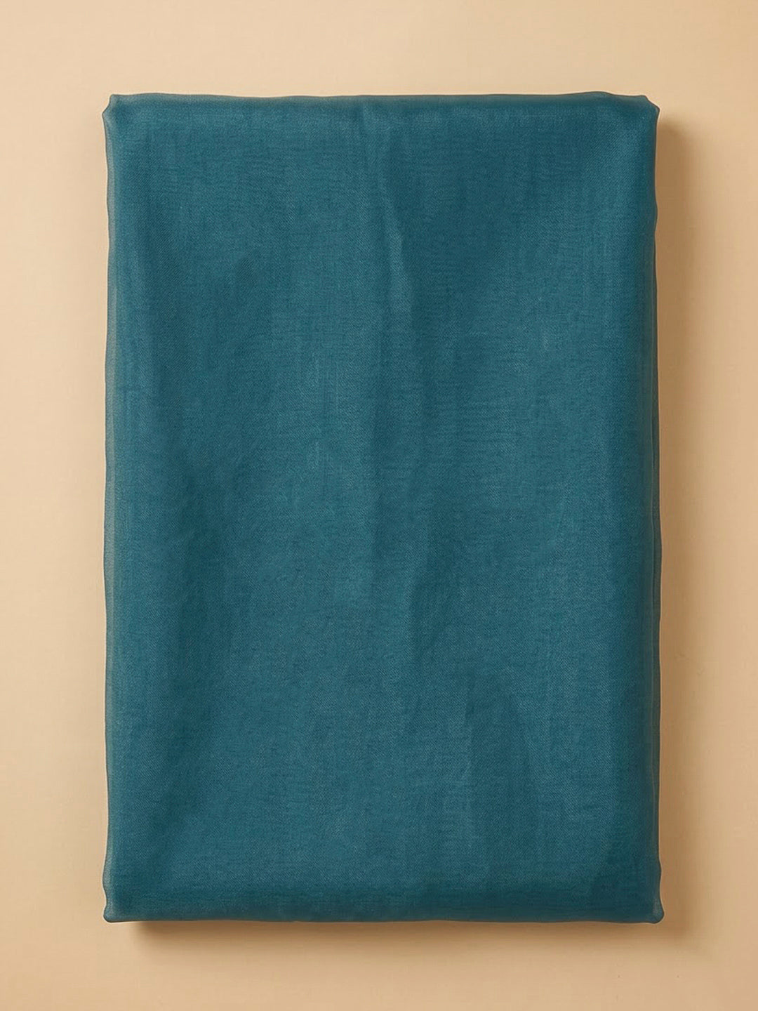Blue Organza Embroidered Unstitched Dress Material