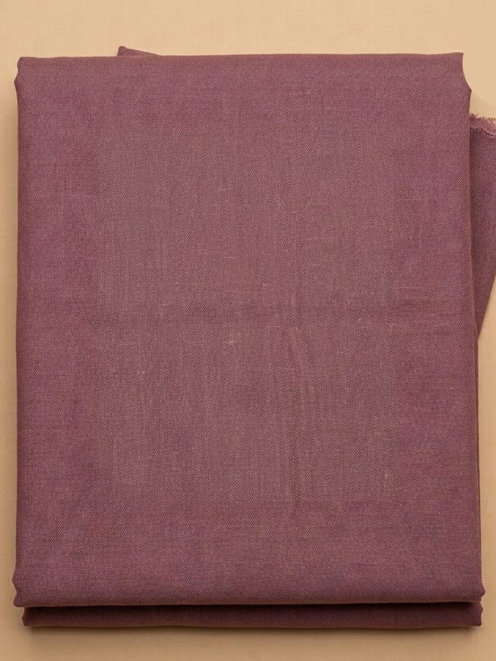 Onion Pink Linen Blend Printed Unstitched Dress Material