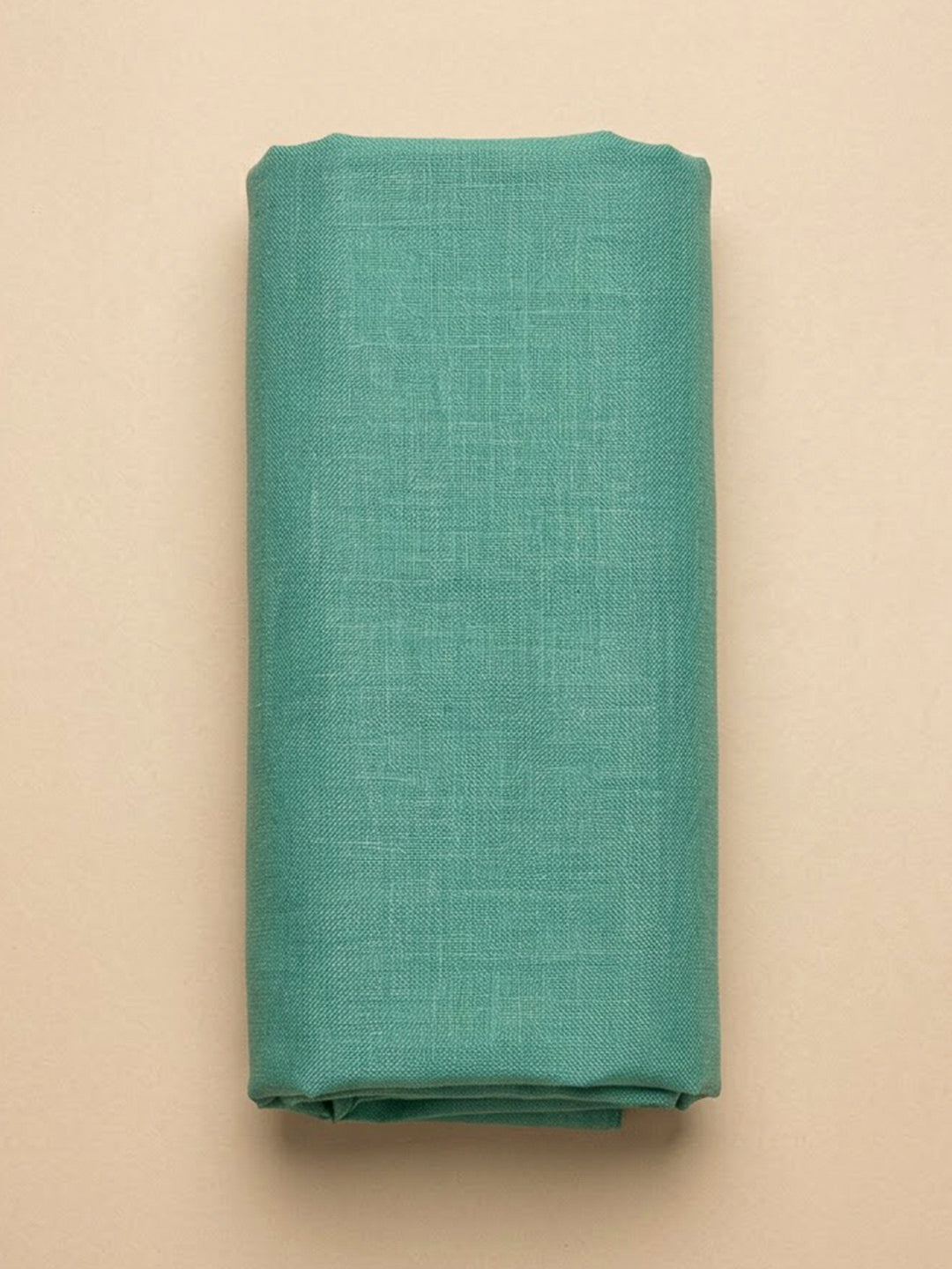 Sea Green Linen Blend Embroidered Unstitched Dress Material