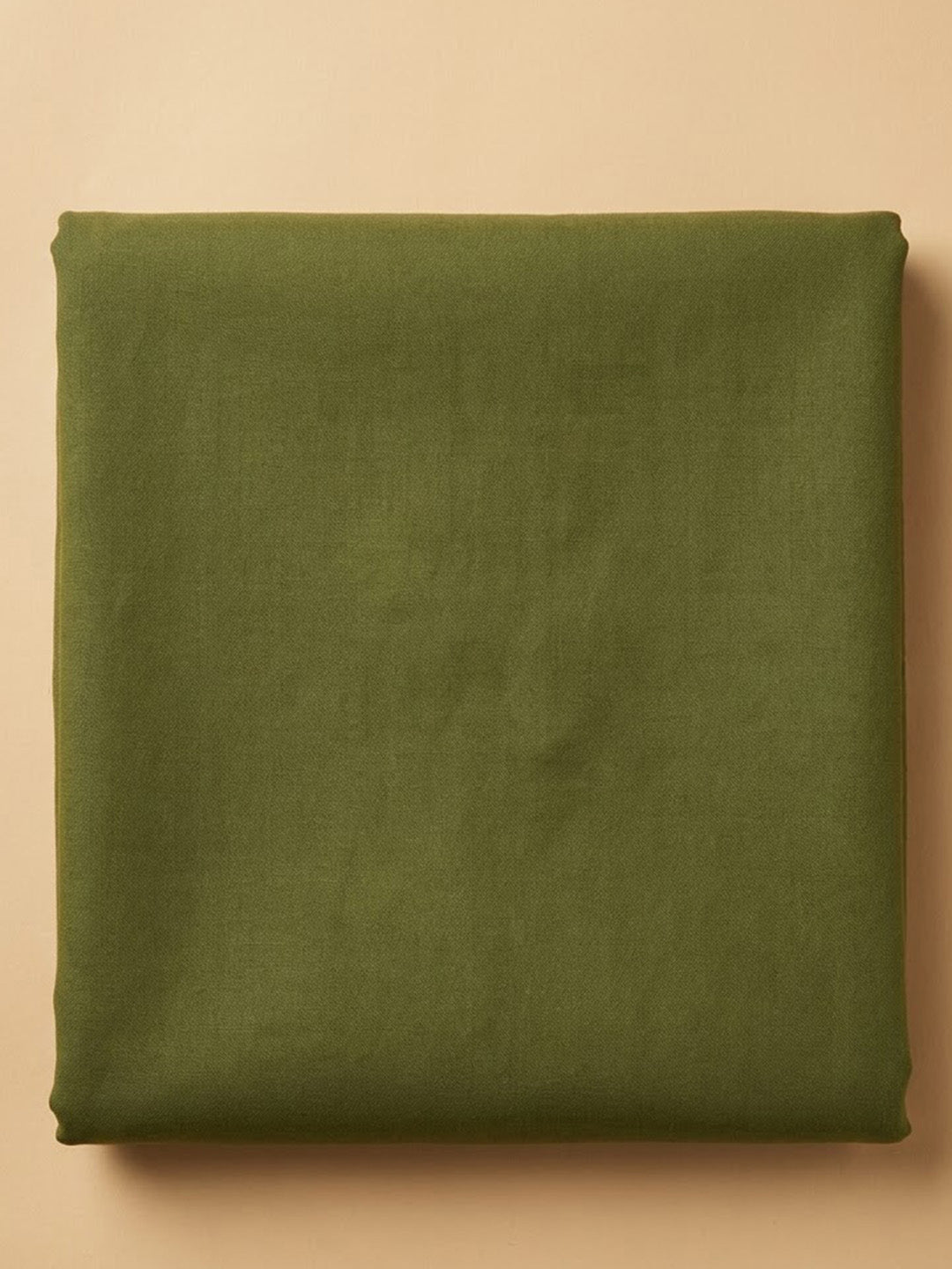 Green Chanderi Embroidered Unstitched Dress Material