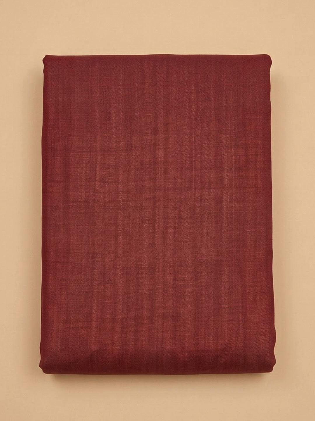 Maroon Cotton Blend Printed Unstitched Dress Material