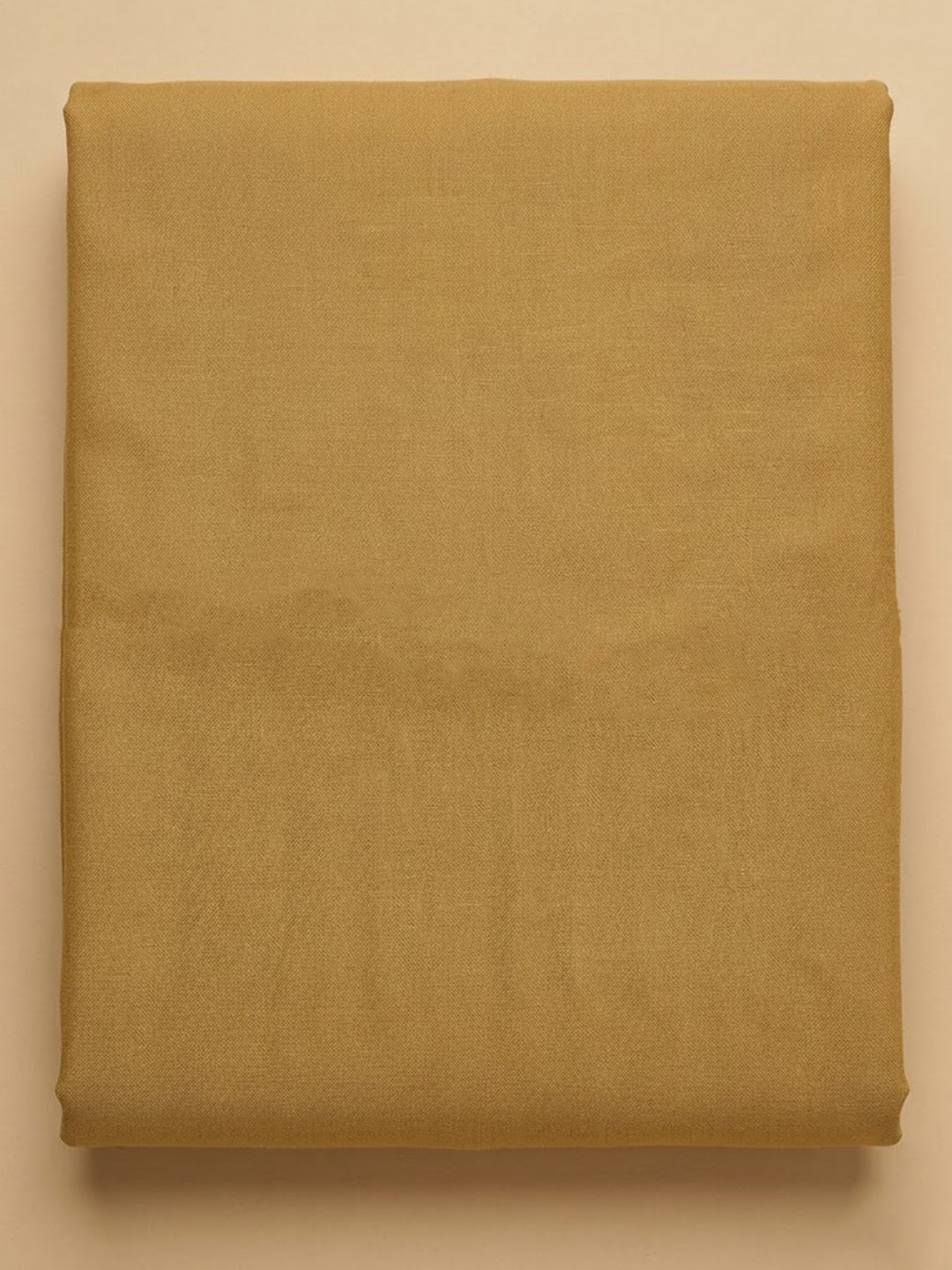 Beige Linen Blend Printed Unstitched Dress Material