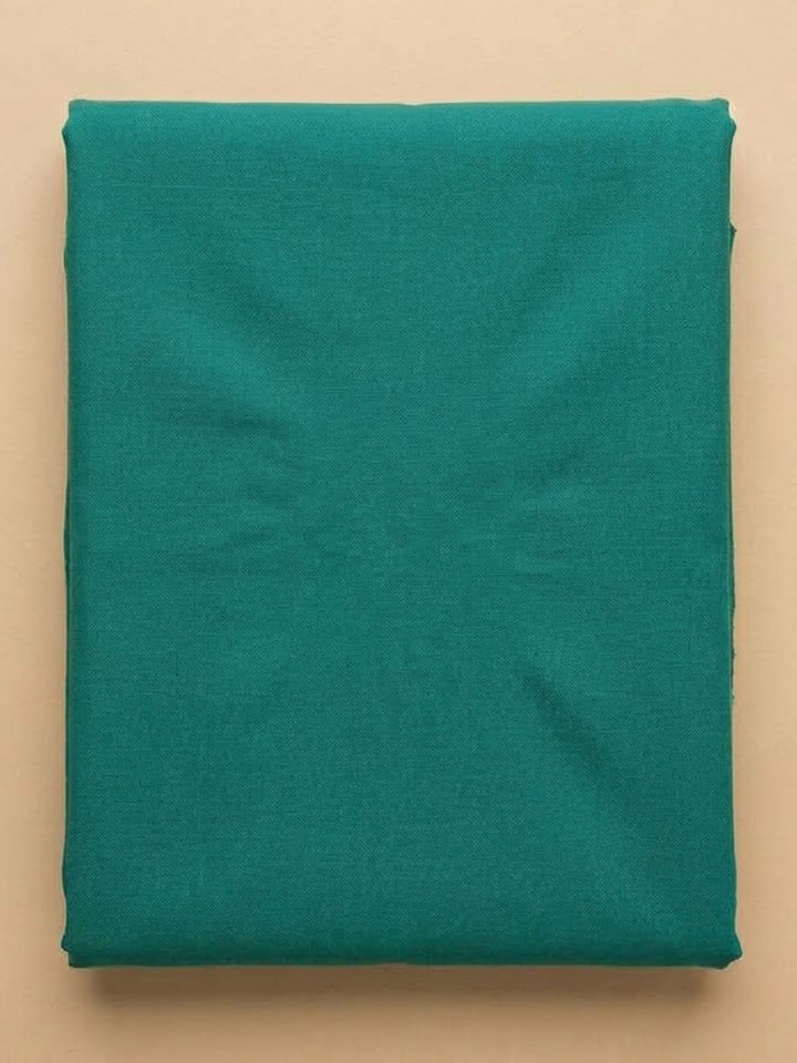 Rama Green Linen Blend Printed Unstitched Dress Material