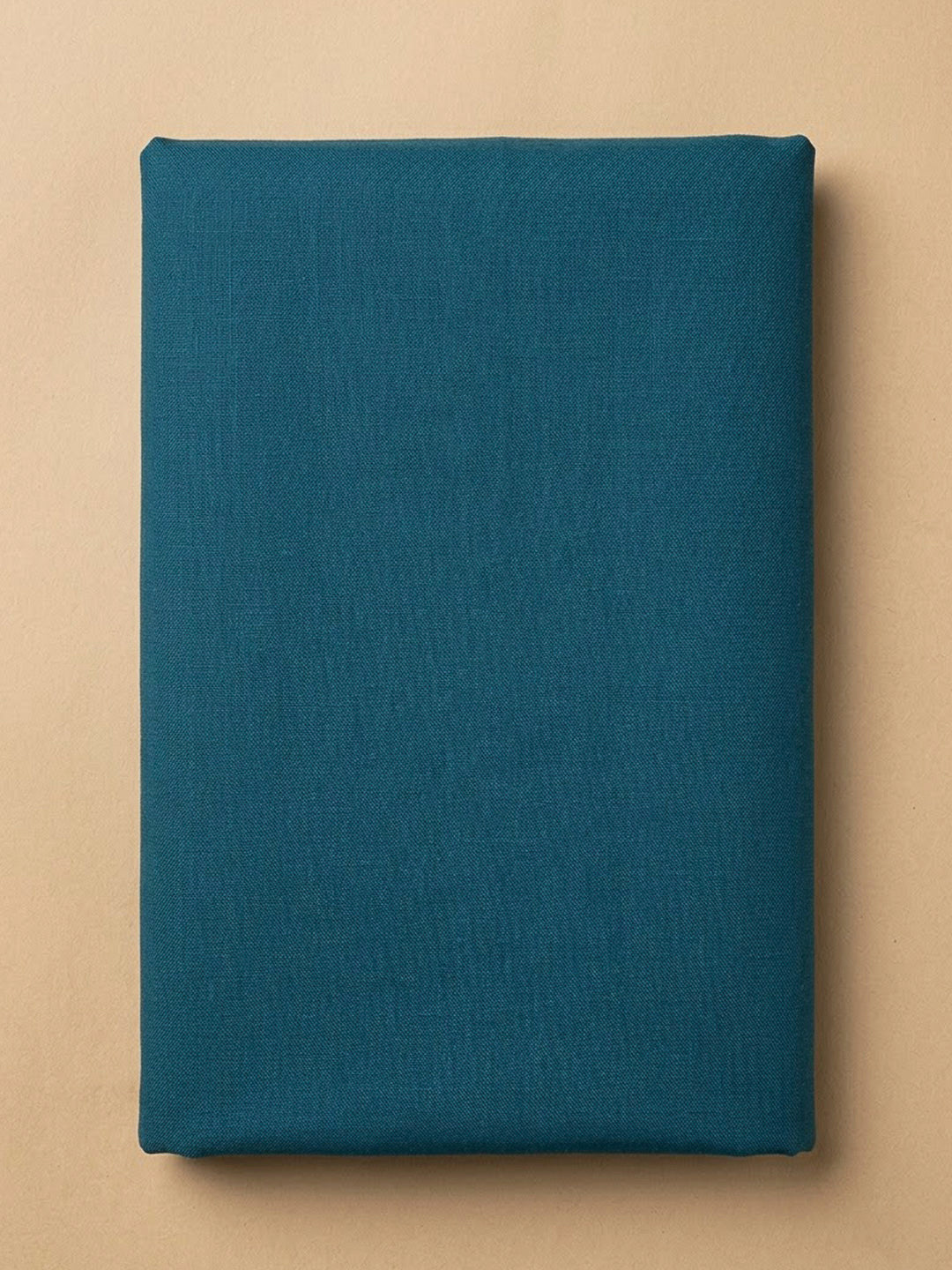 Blue Linen Blend Printed Unstitched Dress Material