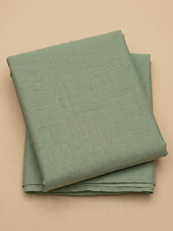 Sea-Green Organza Embroidered Unstitched Dress Material
