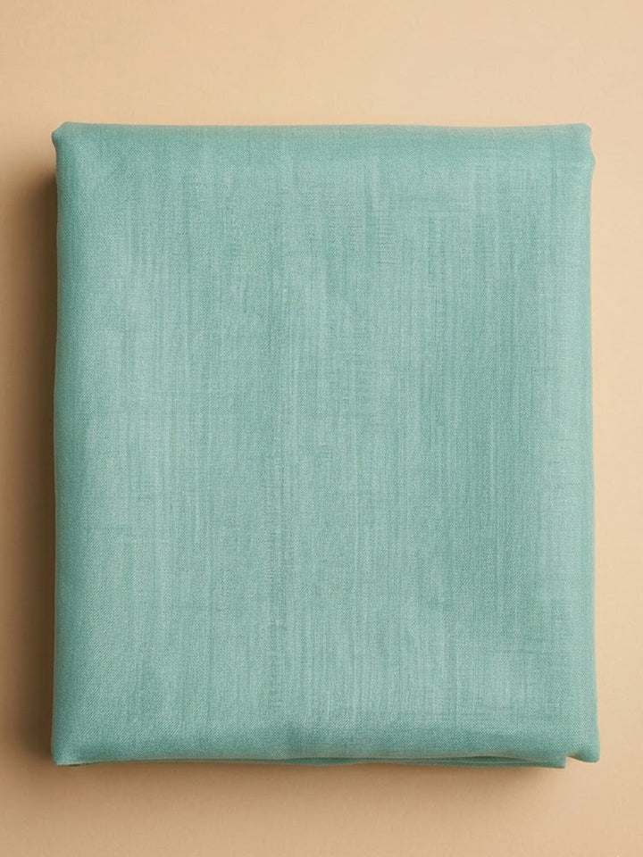 Sea-Green Organza Embroidered Unstitched Dress Material