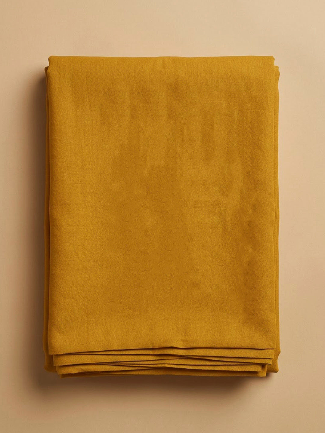 Mustard Chanderi Embroidered Unstitched Dress Material