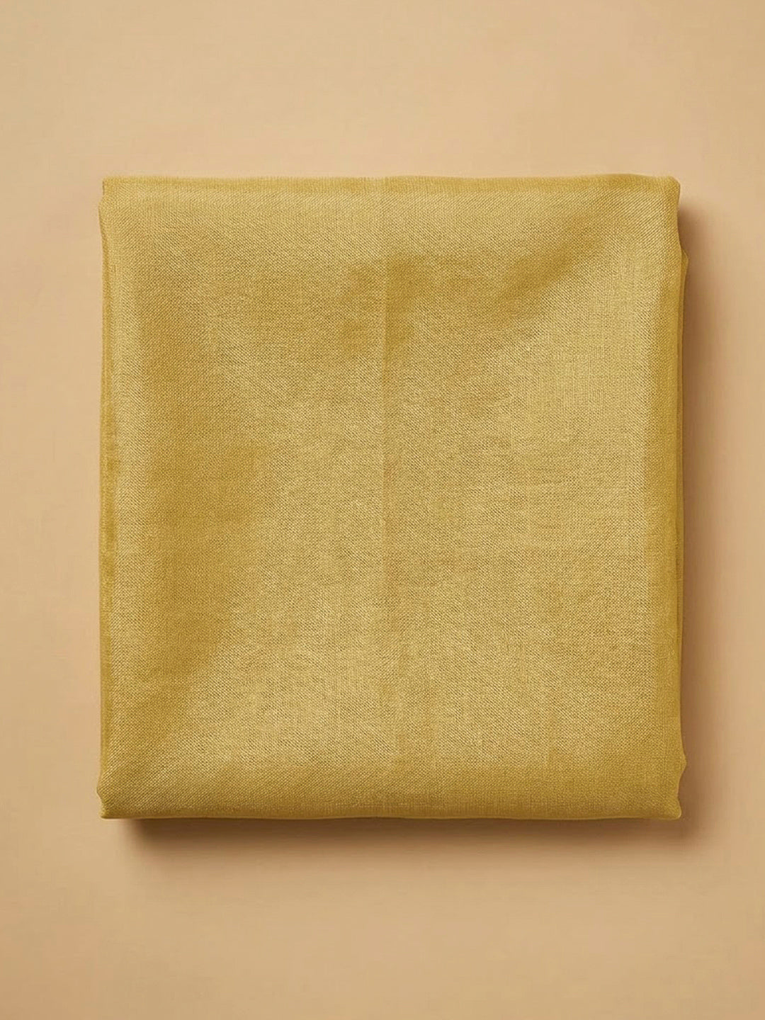Lemon Organza Embroidered Unstitched Dress Material