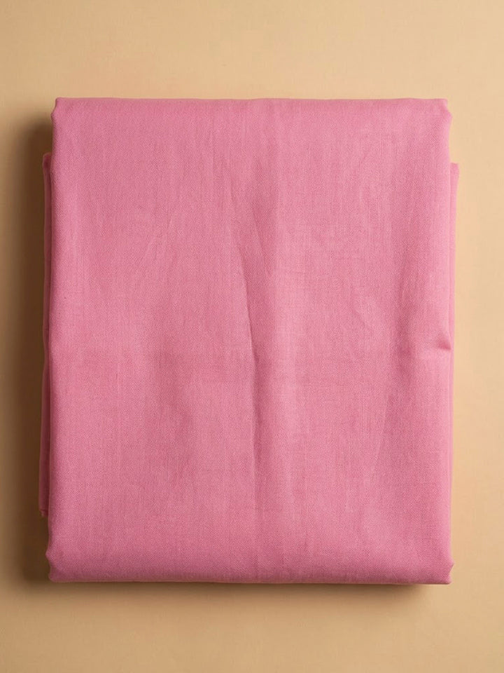 Onion Pink Organza Embroidered Unstitched Dress Material