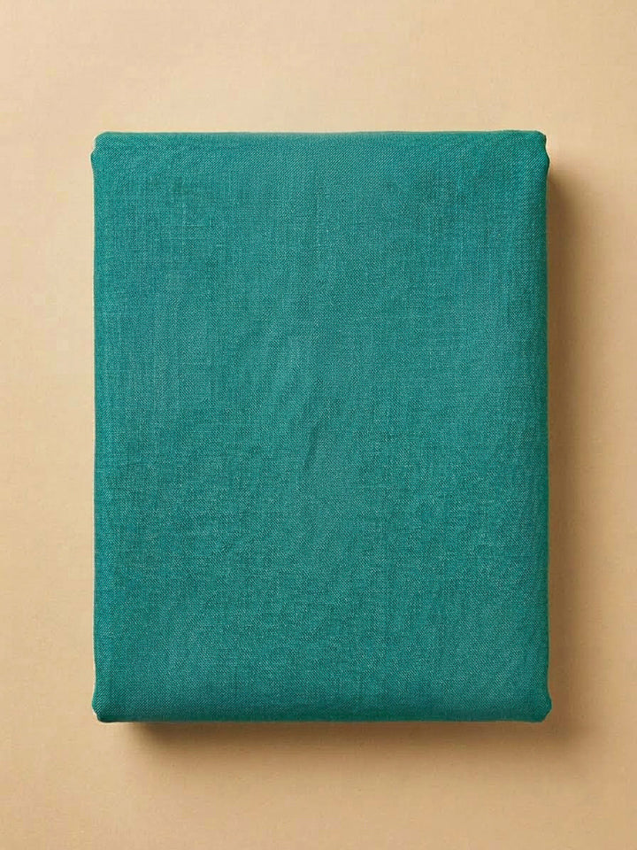 Rama Green Cotton Blend Embroidered Unstitched Dress Material