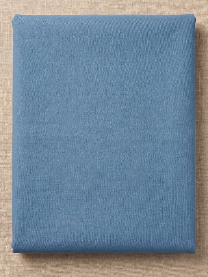 Blue-Lt Chanderi Embroidered Unstitched Dress Material