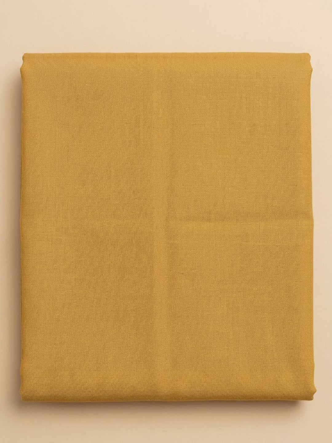 Mustard Chanderi Embroidered Unstitched Dress Material