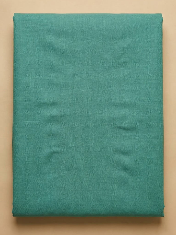 Rama-Green Chanderi Embroidered Unstitched Dress Material
