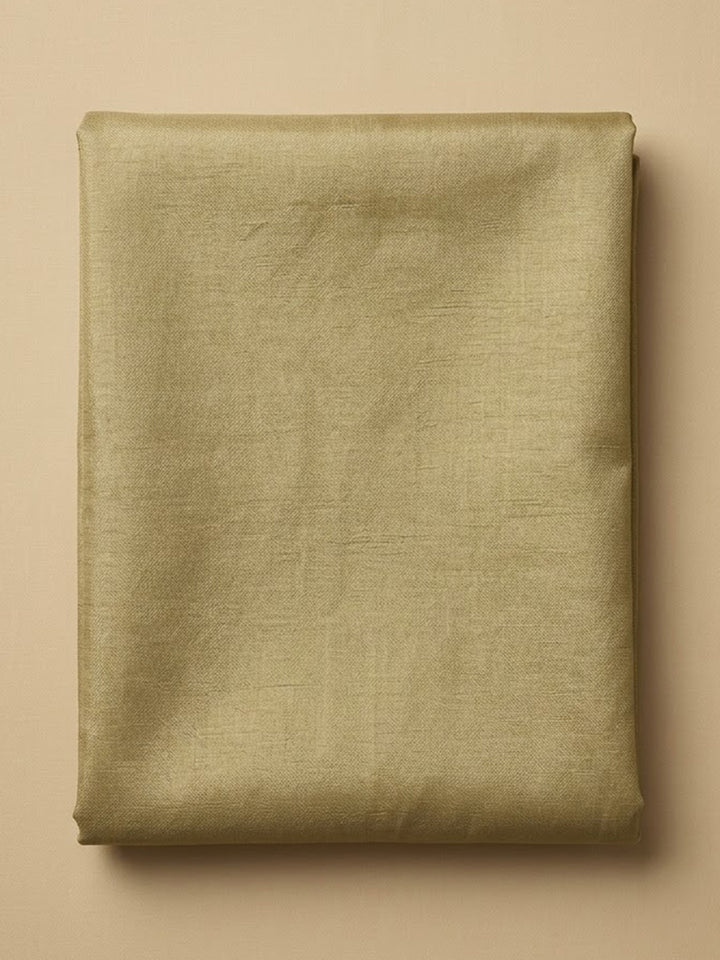 Beige Tissue Embroidered Unstitched Dress Material
