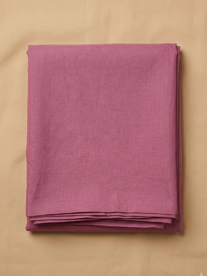 Onion Pink Chanderi Embroidered Unstitched Dress Material