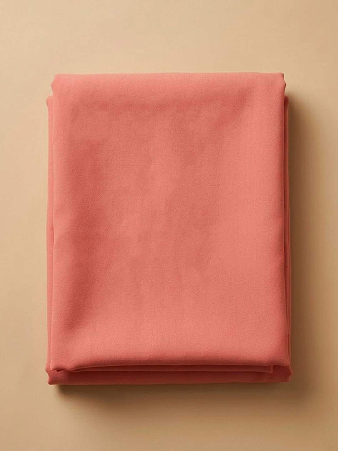 Peach Chanderi Embroidered Unstitched Dress Material
