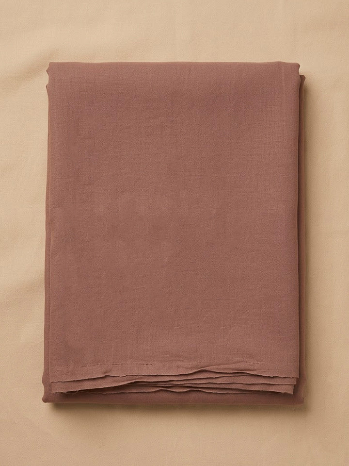 Dusty Pink Chanderi Printed Unstitched Dress Material