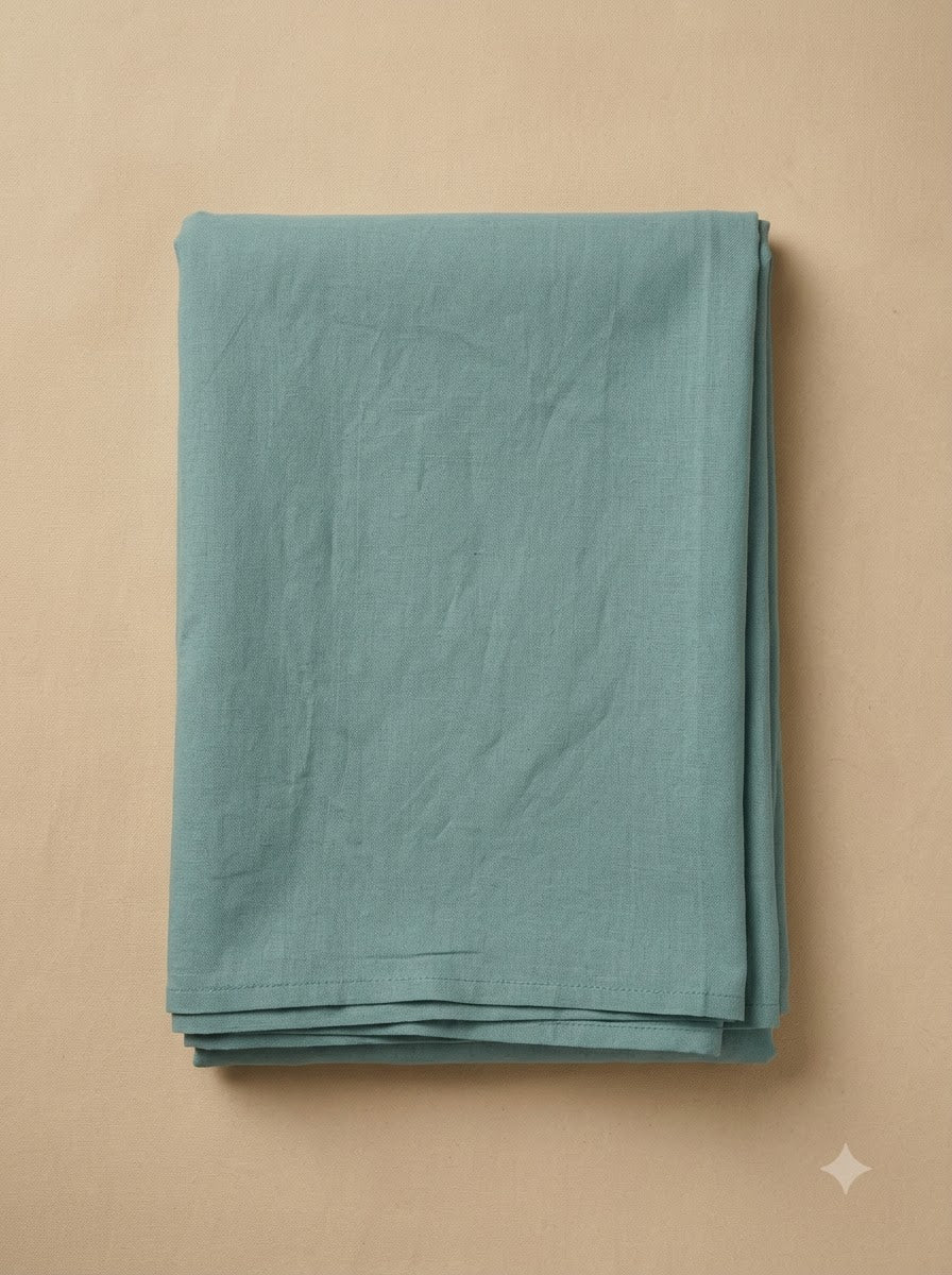 Sky Blue Chanderi Embroidered Unstitched Dress Material