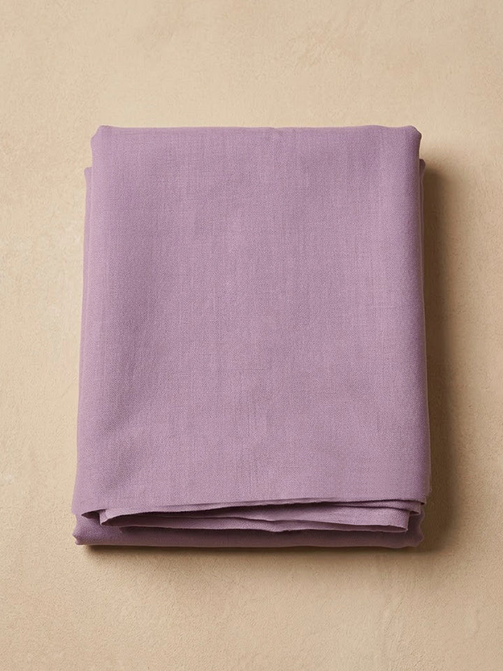 Lavender Chanderi Embroidered Unstitched Dress Material