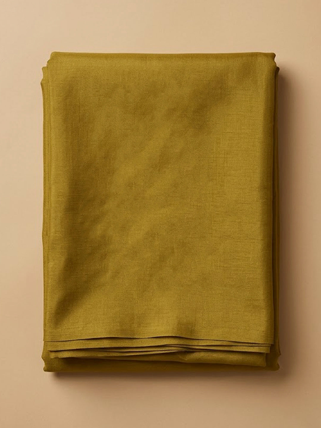Mustard Chanderi Embroidered Unstitched Dress Material