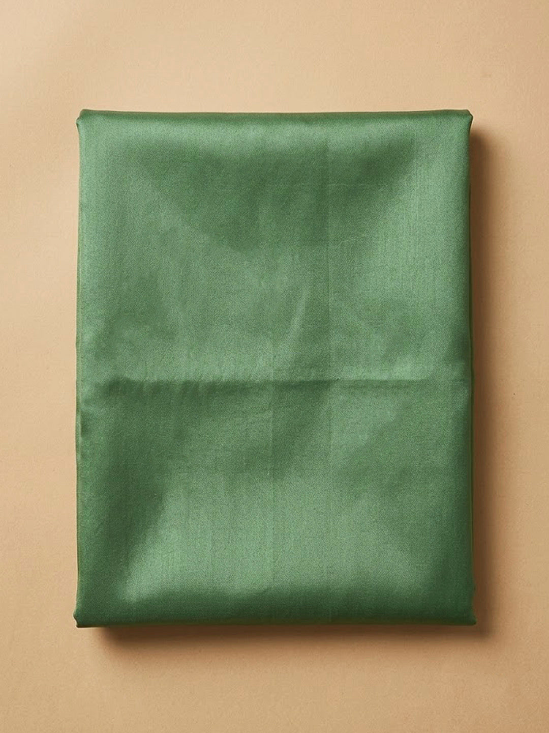 Green Chanderi Embroidered Unstitched Dress Material