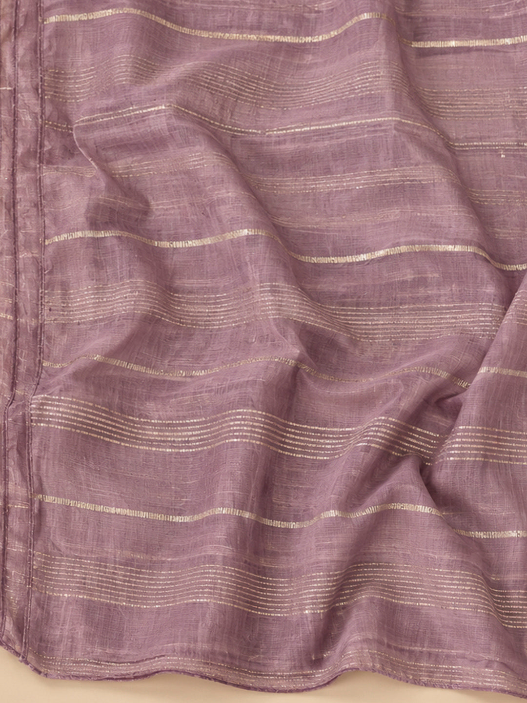 Purple Chanderi Embroidered Unstitched Dress Material