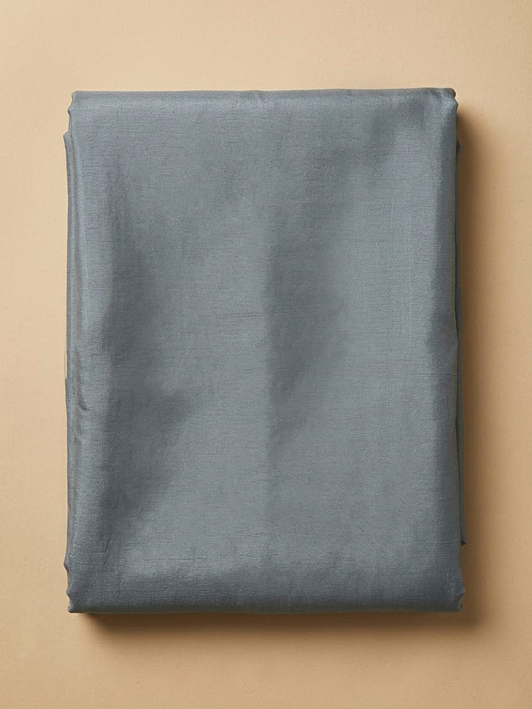Grey Chanderi Embroidered Unstitched Dress Material