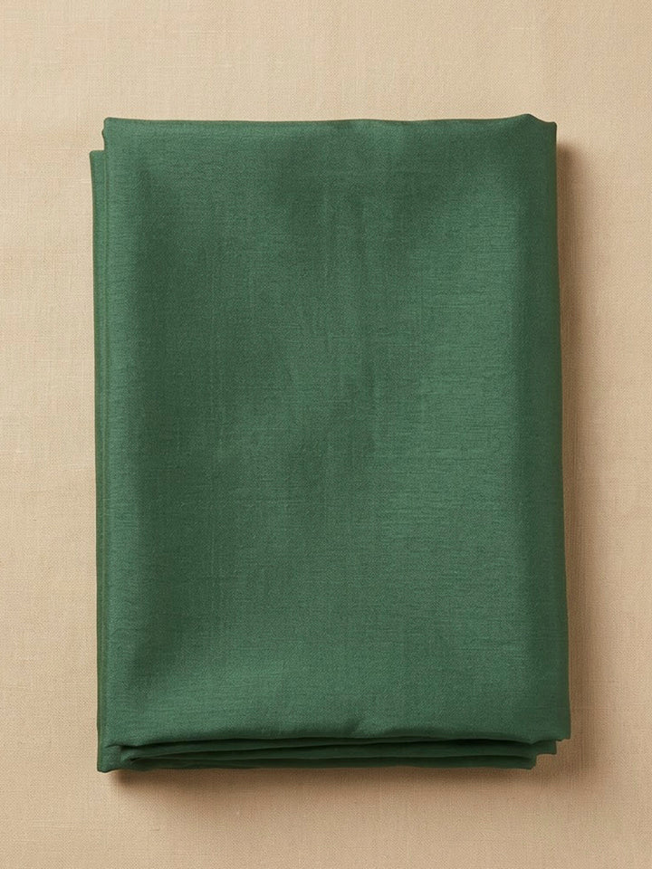 Green Organza Embroidered Unstitched Dress Material