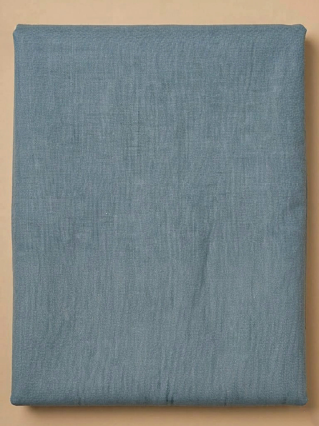 Blue Tussar Printed Unstitched Dress Material