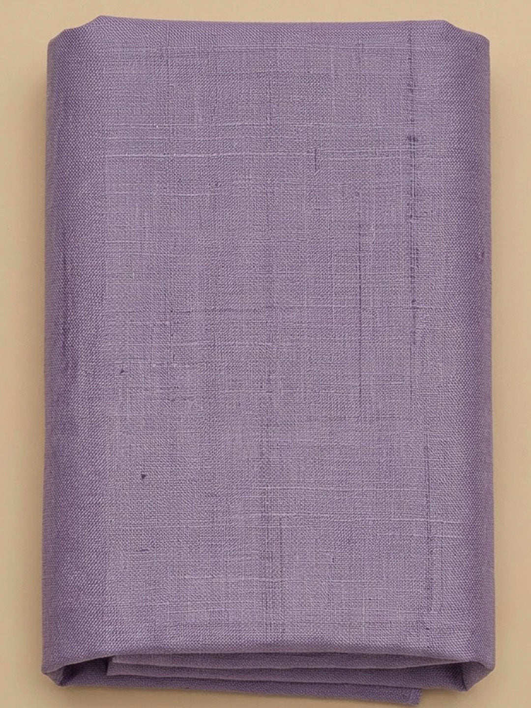 Purple Tussar Printed Unstitched Dress Material