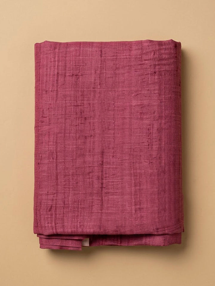 Onion Pink Tussar Printed Unstitched Dress Material