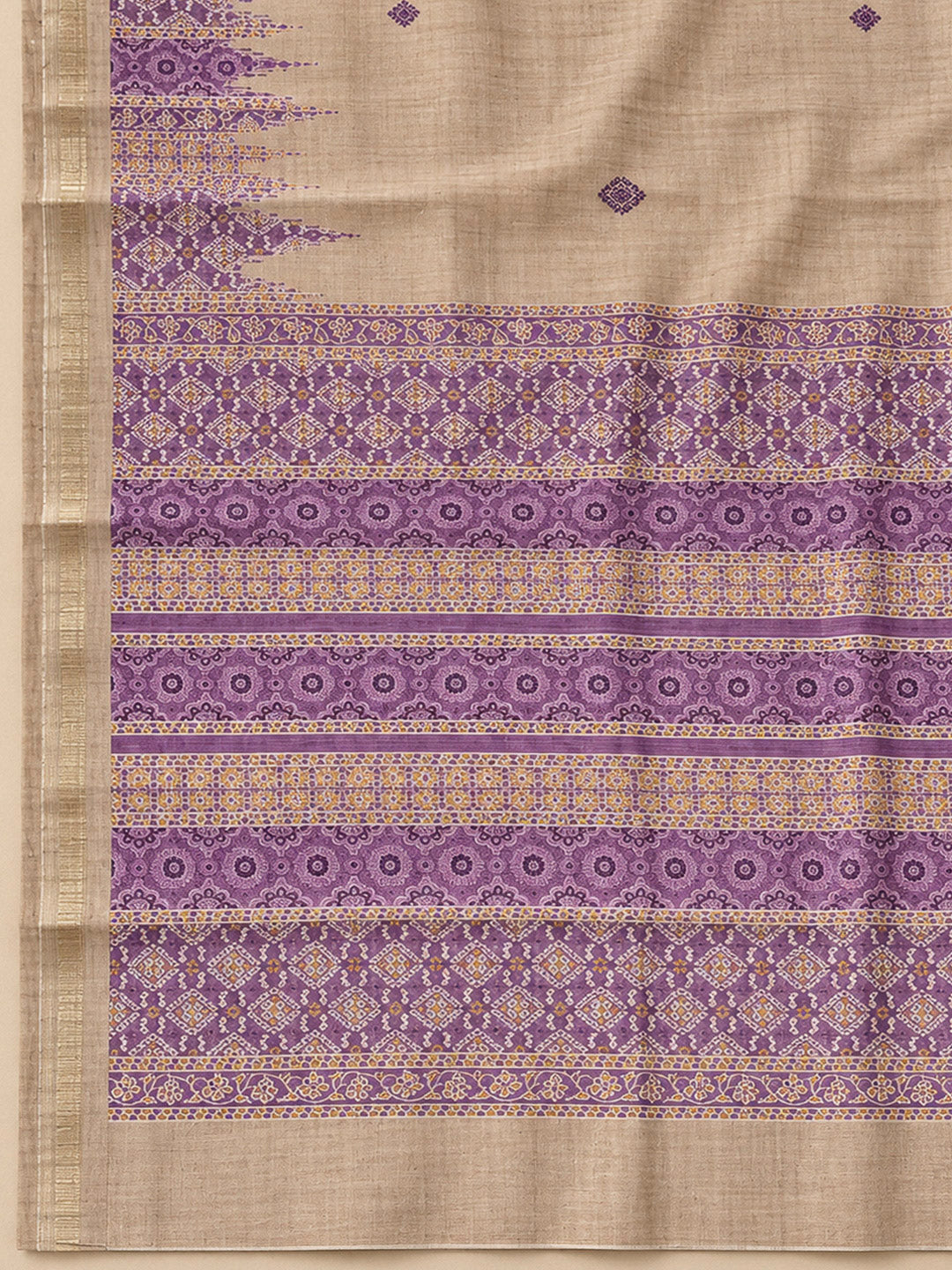 LavenderArt Silk Printed Unstitched Dress Material