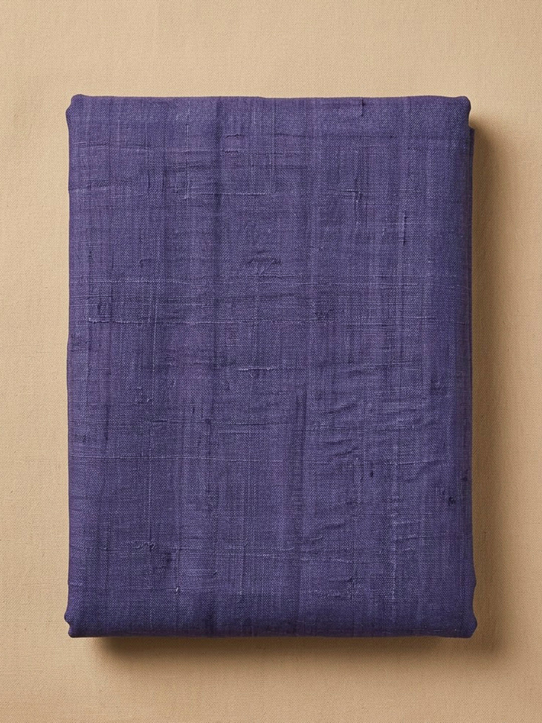 Purple Tussar Printed Unstitched Dress Material