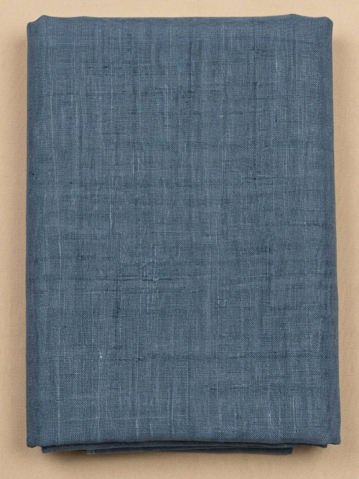 Grey Tussar Printed Unstitched Dress Material