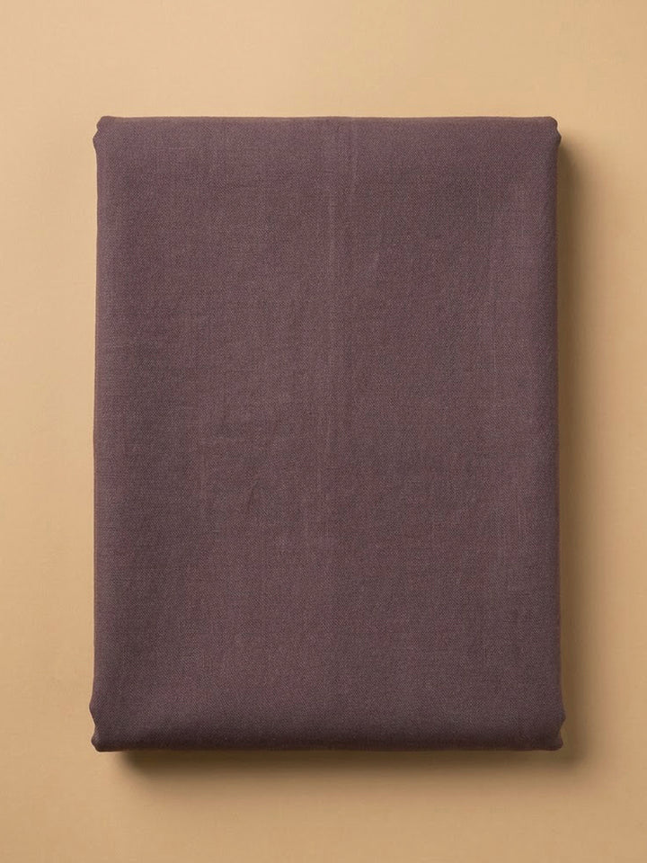 Purple Cotton Blend Embroidered Unstitched Dress Material