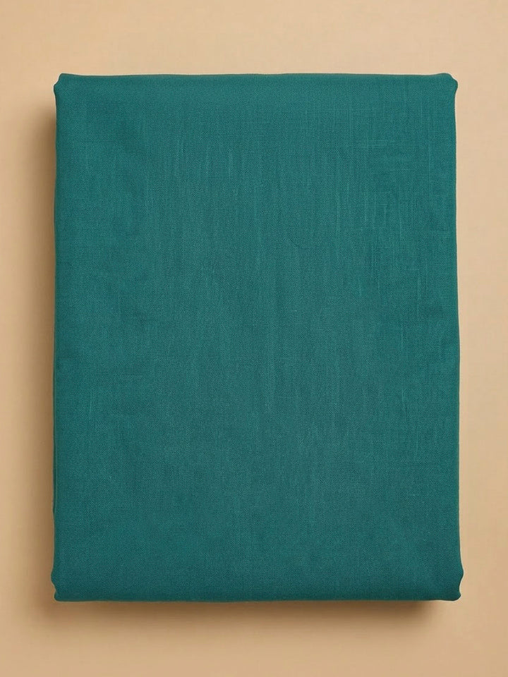 Rama Green Cotton Blend Printed Unstitched Dress Material