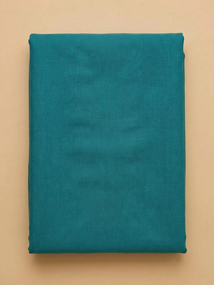 Rama Green Cotton Blend Printed Unstitched Dress Material