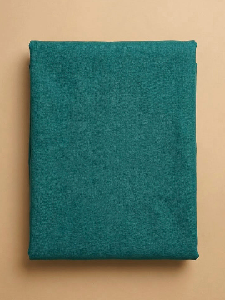 Rama Green Cotton Blend Printed Unstitched Dress Material