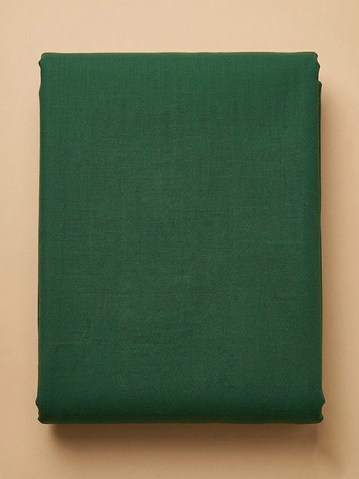 Green Crepe Printed Unstitched Dress Material