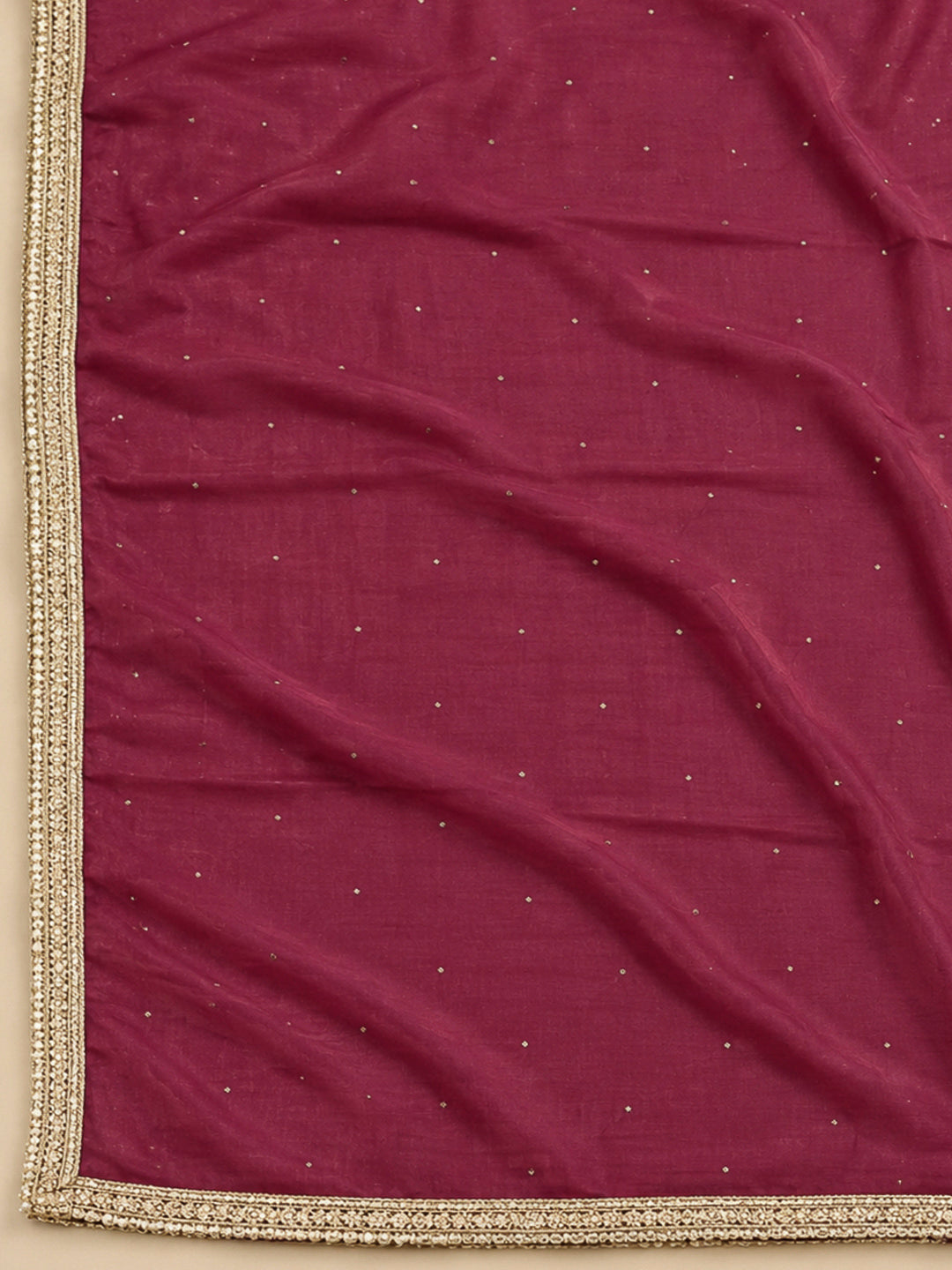 Onion Pink Cotton Blend Embroidered Unstitched Dress Material