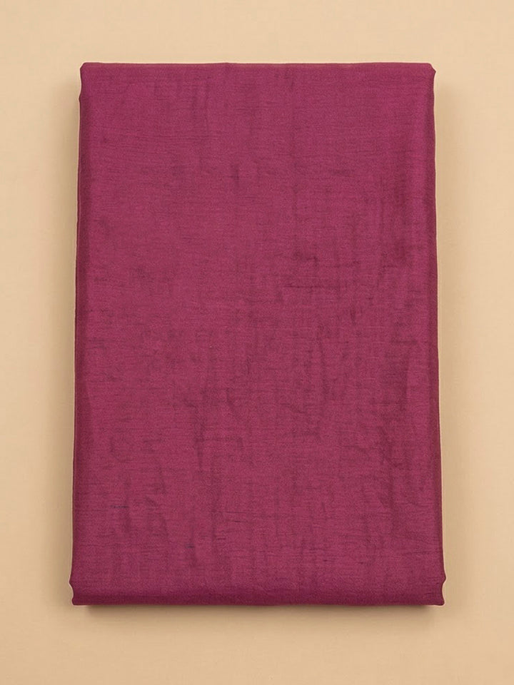 Onion Pink Cotton Blend Embroidered Unstitched Dress Material