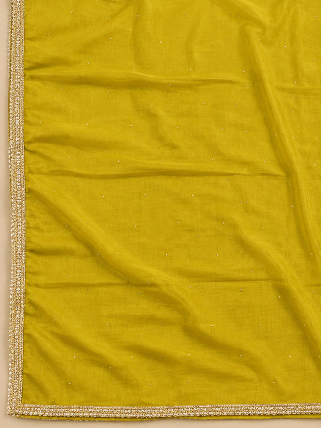 Lemon Cotton Blend Printed Unstitched Dress Material