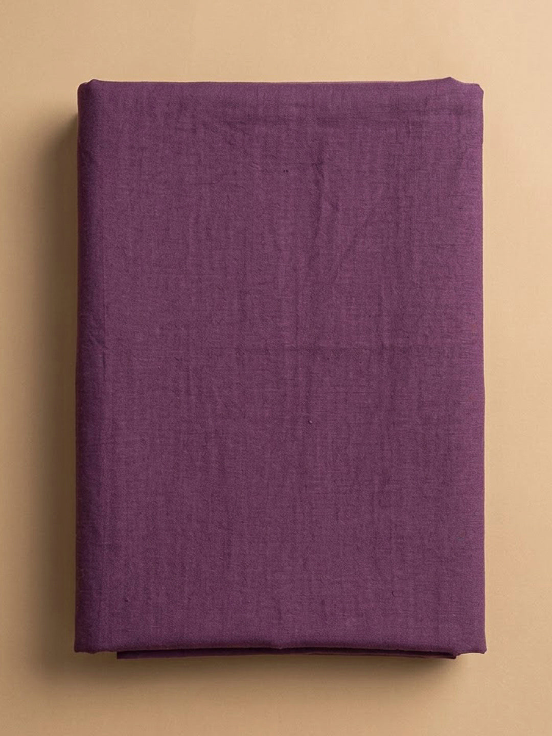 Purple Cotton Blend Printed Unstitched Dress Material