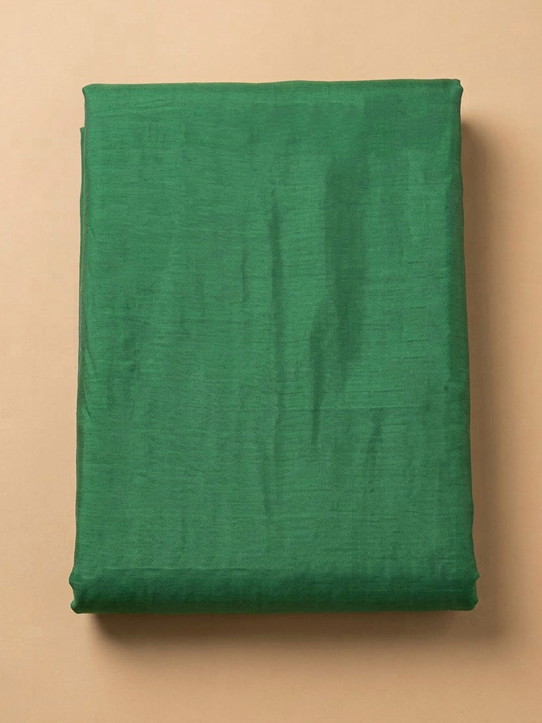 Green Cotton Blend Printed Unstitched Dress Material