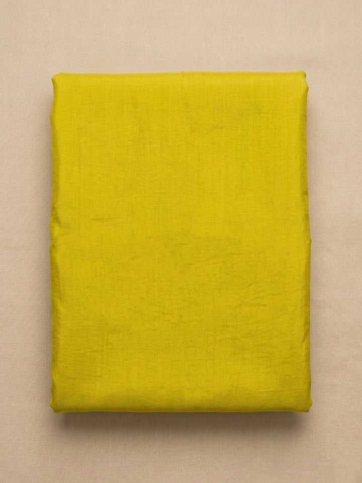 Lemon Cotton Blend Printed Unstitched Dress Material