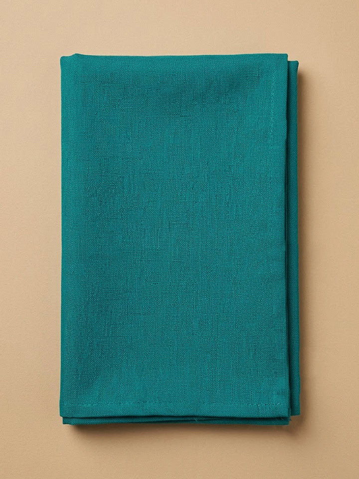 Rama Green Chanderi Embroidered Unstitched Dress Material